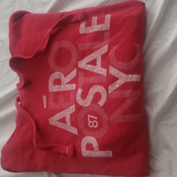 Hoodie red color  a`eropostale NYC. - Picture 6 of 7